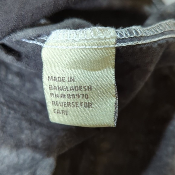 Eighty Eight Mens Large Button Down Shirt Tie Dye Angel Wings Graphic Print Y2K - Picture 6 of 9